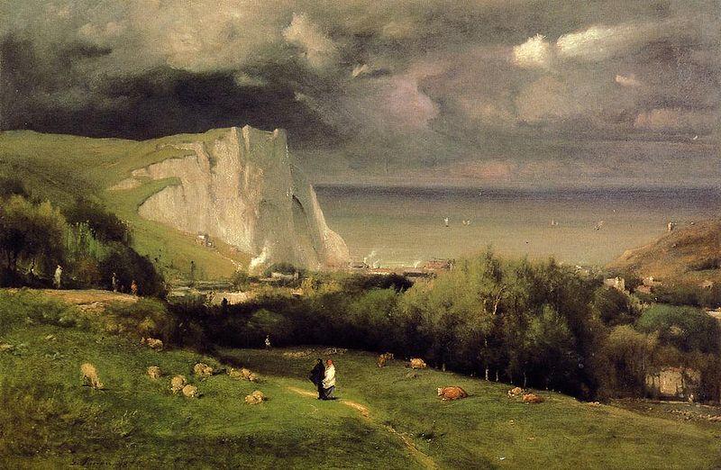 George Inness Etretat France oil painting art